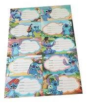 Comprar 10 Etiquetas Escolares Stitch Sanrio Kitty Otros En Plancha