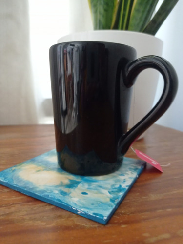 Posavasos - Pack De 4 Unidades Fluido Art Azul Cielo Azul