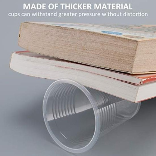 Vasos De Plástico, Paquete De 100 Vasos De Plástico Transpar