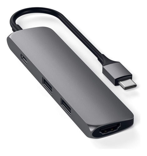 Satechi Slim Type-c Multi-port Adaptador Con Pases Usb-c, 4k