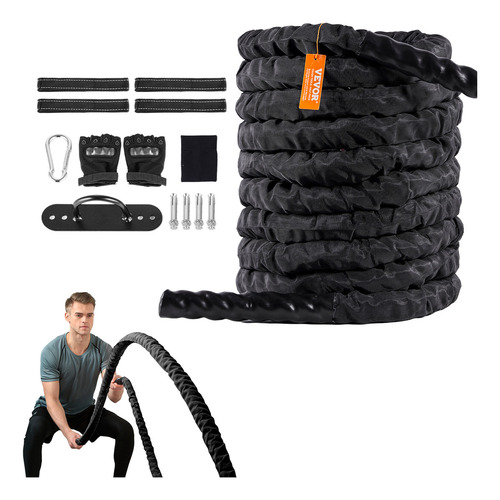 Vevor Cuerda Crossfit Battle Ejercicio Fitness 40ft De Largo