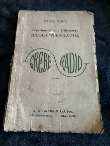 Catálogo Grebe Radio 1920 Aparatos Amplificadores Condensado