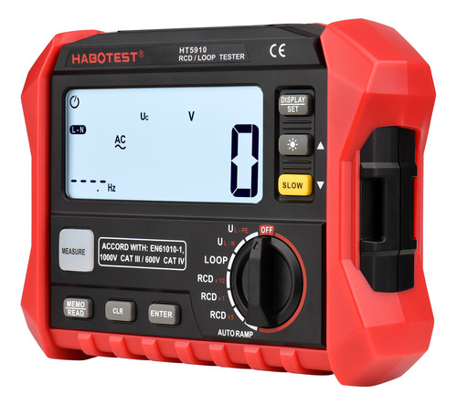 Probador De Interruptores De Fugas Rcd/loop Habotest Digital