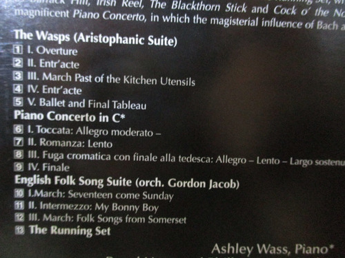 Imagen 4 de 7 de Vaughan Williams - Piano Concerto. Ashley Wass. James Judd