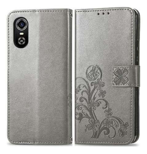 Funda For Zte Blade A31 Plus Funda De Cuero Flip Cover