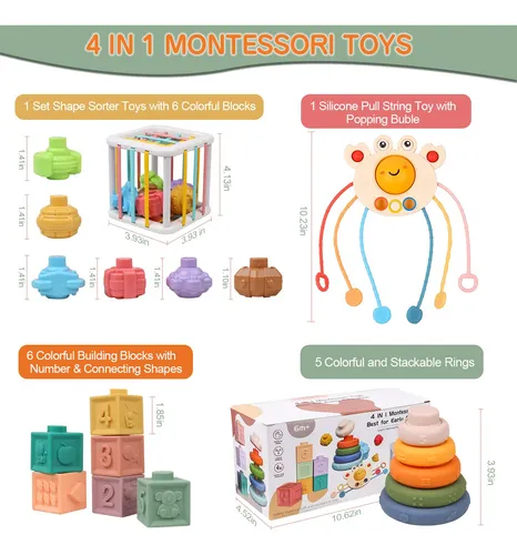 Tyongs Juguetes Para Bebs 4 En 1 De 6 A 12 A 18 Meses, Jugue