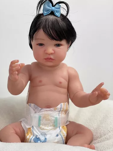 Bebe Reborn Princesa Banho Silicone Realista Carmela