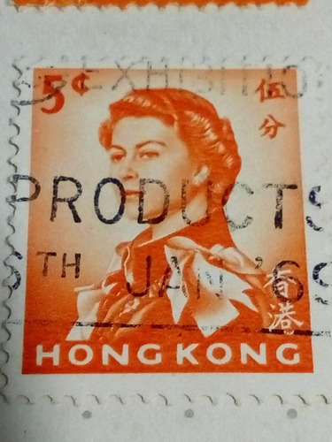 Estampilla Hong Kong 1016 A1