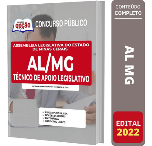Apostila Al Mg 2022 - Técnico De Apoio Legislativo