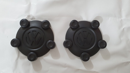 2 Tapas Tapones Polveras Rin Originales Vw Caddy 2015/2021