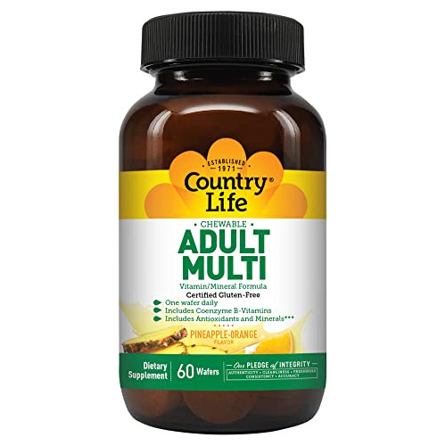 Country Life Chewable Adulto Multi Vitamin-mineral 1nwya