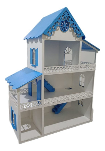 Casinha De Boneca Infantil + 40 Móveis + Brinde Nome