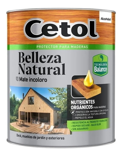 Cetoll Belleza Natural Mate Incoloro 1lt Agua Mutisuperficie