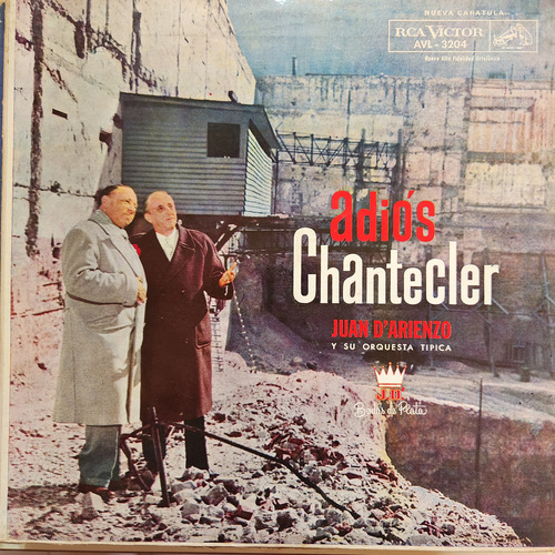 Vinilo Juan D Arienzo Orq Tipica Adios Chantecler T3