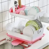 Comprar Secaplatos Escurridor De Loza Y Servicios Dish Rack 2 Nivel
