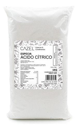 Ácido Cítrico Nacional 1kg