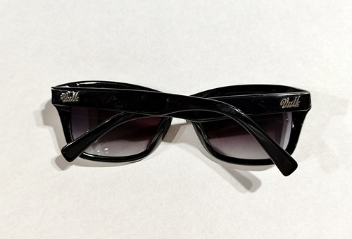 Lentes De Sol Vulk Little Doll Acetato Clásica Único Liso Negro Y Rojo Negro Negro Negro (Usado)