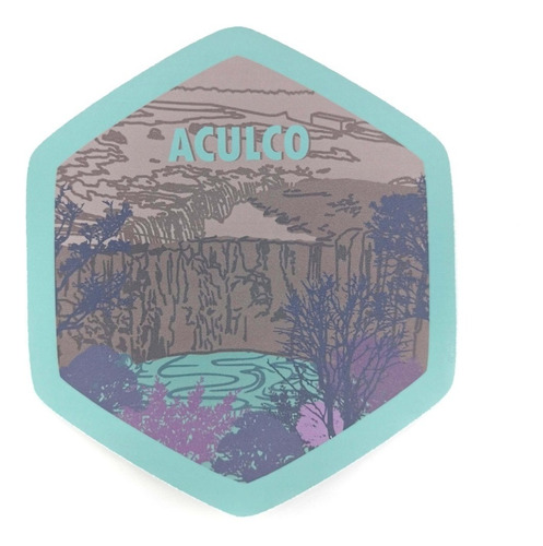 Imagen 1 de 2 de Calcomanía Sticker Pueblo Mágico Aculco, Estado De México