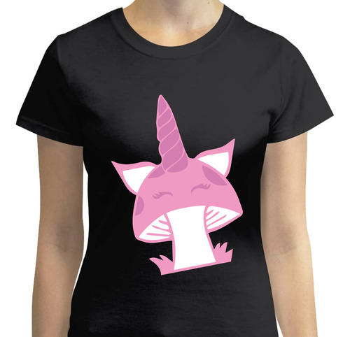 Playera Dama - Seta Unicornio - Unicornios - Cute