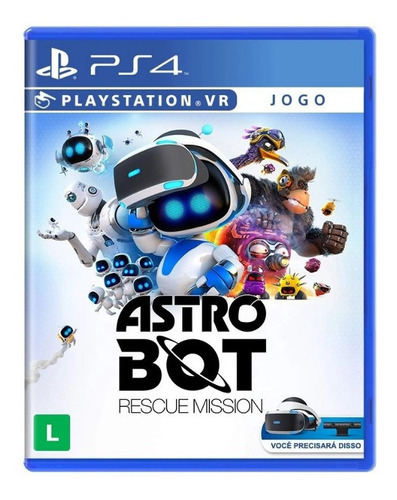 Soporte físico para PS4 en portugués de Astro Bot Rescue Mission