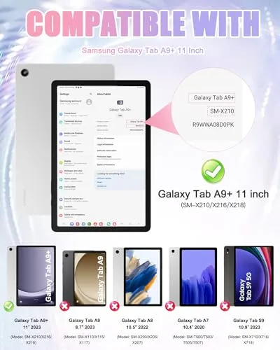 Funda Para Galaxy Tab A9+ Plus 11 2023 Sm-x210/x216/x218 Col