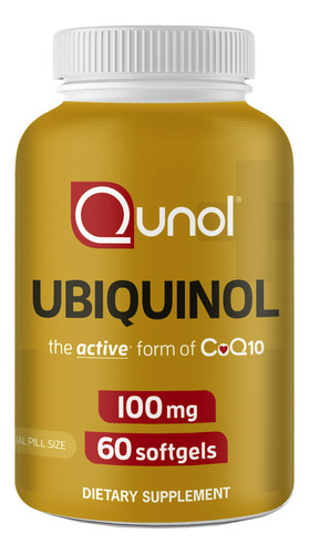 Qunol Ubiquinol Coq10 100mg Capsulas Blandas, Ubiquinol