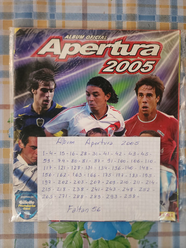 Album De Figuritas Torneo Apertura 2005 - Buen Estado (Usado)