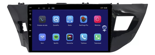 Kit Multimidia Corolla 14/17 10p Android 14 Carplay 2gb 32gb