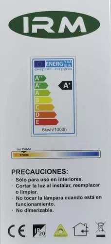 Ampolletas Luz Calida Led 6w 2700k