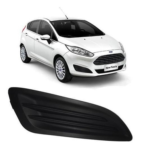 Grade Lateral Parachoque New Fiesta 2014/2017 Direito S/furo