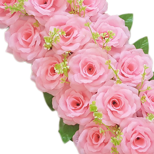 Arreglos Florales Rosas De Seda Flores Artificiales Rosado | Cuotas sin  interés