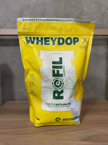 1x Wheydopx 900g Refil - Elemento Puro - Leite Em Pó