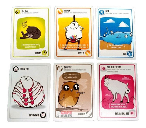 Imagen 2 de 3 de Exploding Kittens Nsfw: Juego De Mesa Para La Familia Amigos