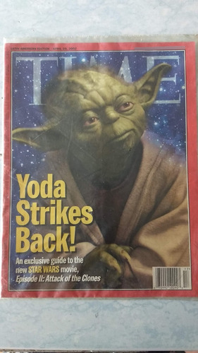 Revista Time Abril 29, 2002 Portada Yoda Star Wars