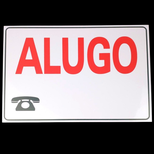 Placa De Aluguel Para Imoveis Veiculos Carros Kitnet