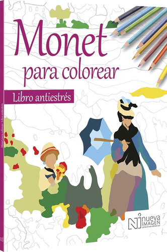 Monet Para Colorear Arte Libro Antiestrés