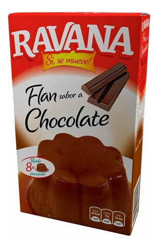 Flan Chocolate 100 Gr Ravana Flanes