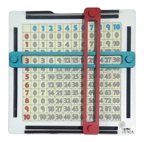 Tablero Tablas De Pitágoras Multiplicación Madera Didáctico
