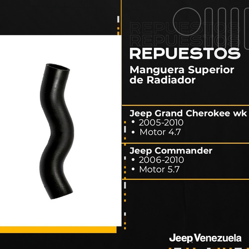 Mangera Inferior  Del Radiador Para Jeep Grand Cherokee Wk