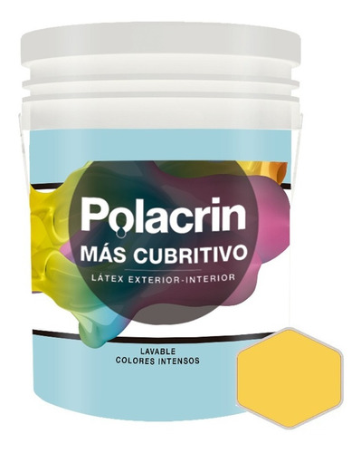 Pintura Latex Exterior Interior Color 1 L Polacrin Premium