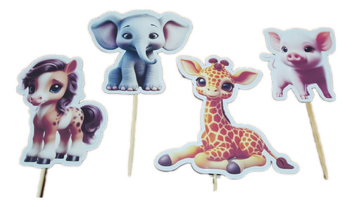 Cake Topper Personalizado  Animalitos