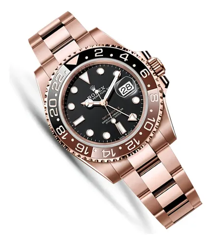 Relógio Rolex Gmt-master 2 Rose Safira Base Eta Oyster S/cx Bisel