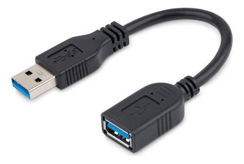 Cable Adaptador De Extensión Corto Usb 3.0 (5 Gbps) De 6 Pul