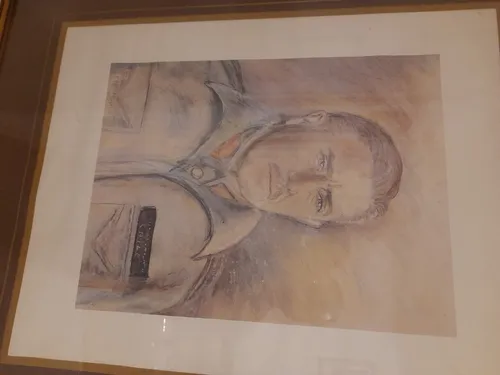 Cuadro Dibujo General Pinochet Enmarcado (Usado)
