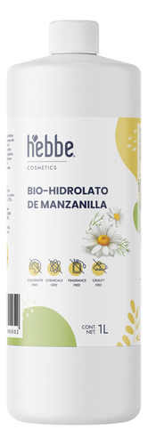 Hidrolato De Manzanilla Natural uso facial y capilar calmante y antiiflamatorio libre de colorantes y parabenos 1 Litro