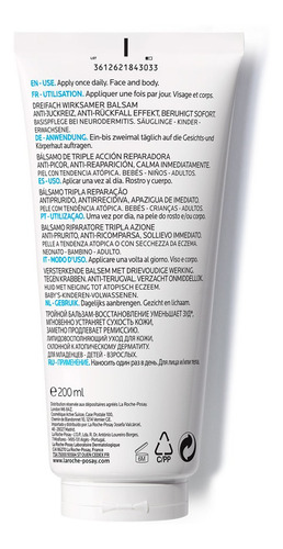 Imagen 3 de 3 de Lipikar Baume Ap + M 200 Ml La Roche Posay
