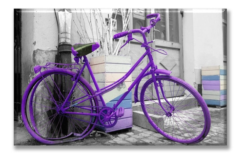 Cuadro Canva Bicicleta De La Vendimia 90*135 Cm