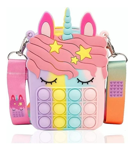 1 Monedero De Unicornio Pop It, Kit De Juguetes Al Por Mayor