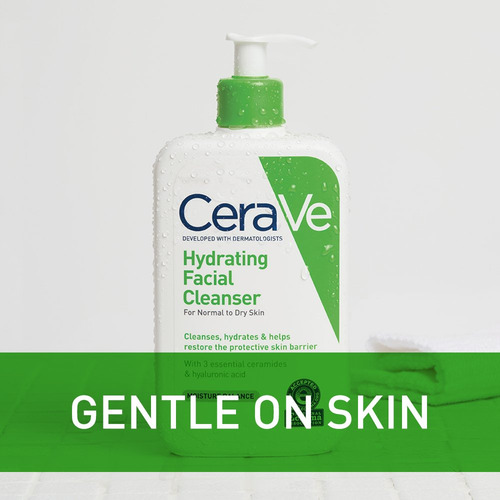 Limpiador Facial Cerave Hydrating 473 Ml Con Ácido Hialuróni