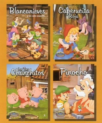 8 Cuentos Infantiles Clásicos Grandes. A Elegir. Letra Mayus